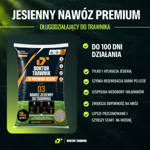 Nawóz do trawnika jesienny DT Premium Jesień długodziałający UF Premium 5 kg