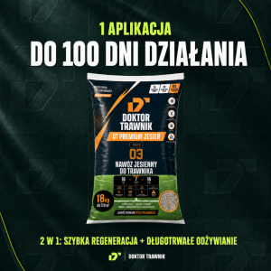 Nawóz do trawnika jesienny DT Premium Jesień długodziałający UF Premium 18 kg
