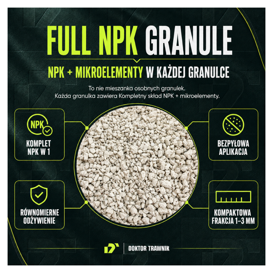 Nawóz do trawnika jesienny DT Premium Jesień długodziałający UF Premium 18 kg