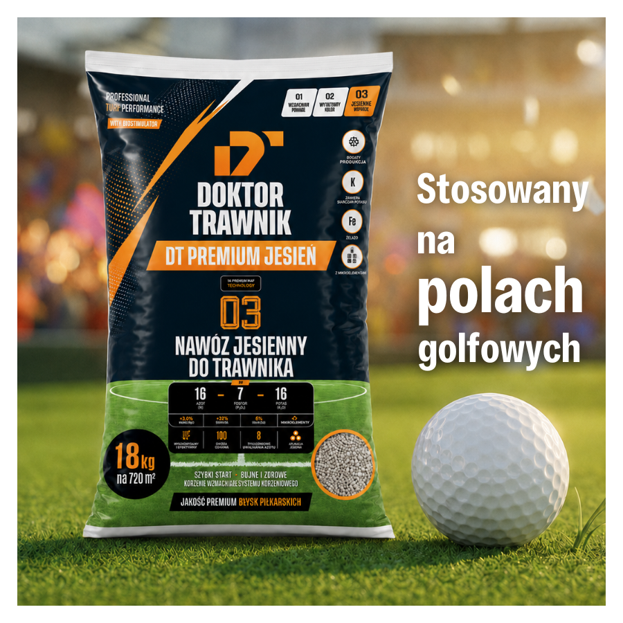 Nawóz do trawnika jesienny DT Premium Jesień długodziałający UF Premium 5 kg