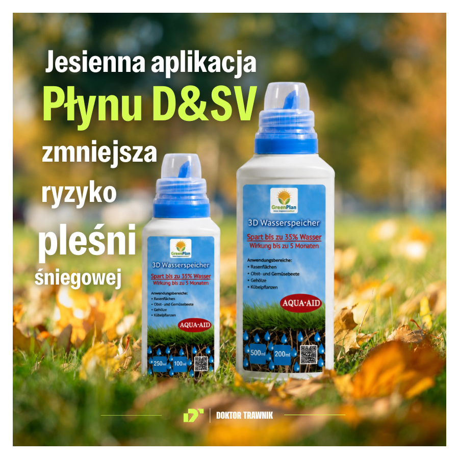 Nawóz jesienny DT Premium Jesień 5 kg + Płyn Save Water 500 ml - Trawnik 200m²