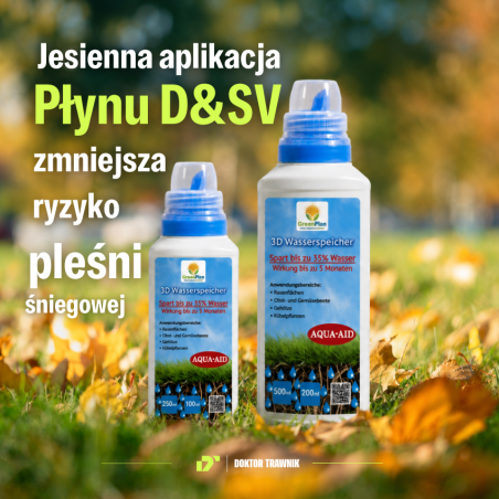 Nawóz jesienny DT Premium Jesień 5 kg + Płyn Save Water 500 ml - Trawnik 200m²