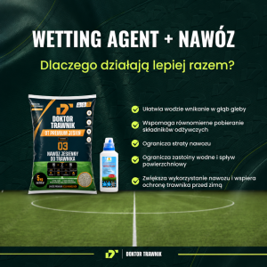 Nawóz jesienny DT Premium Jesień 5 kg + Płyn Save Water 500 ml - Trawnik 200m²