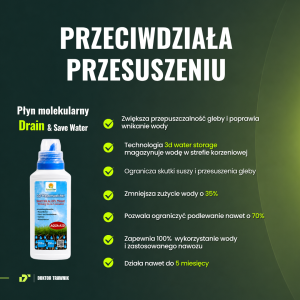 2× Płyn Drain & Save Water 500 ml - Trawnik 400m²