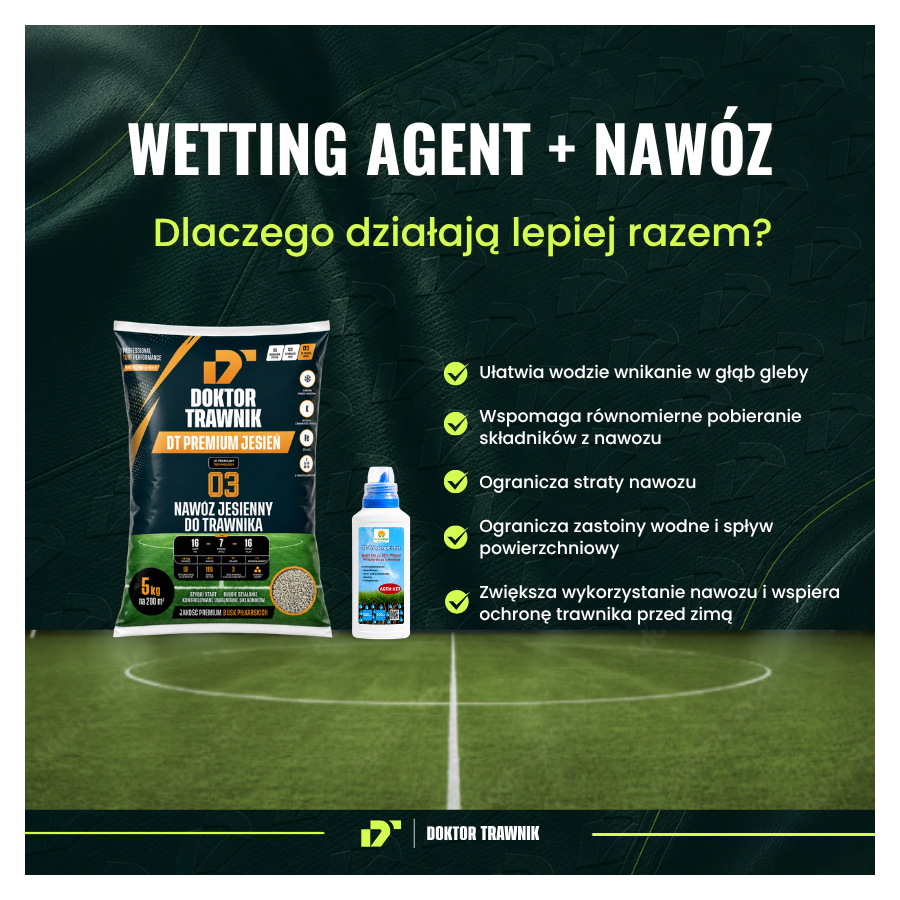 Nawóz do trawnika jesienny DT Premium Jesień długodziałający UF Premium 5 kg