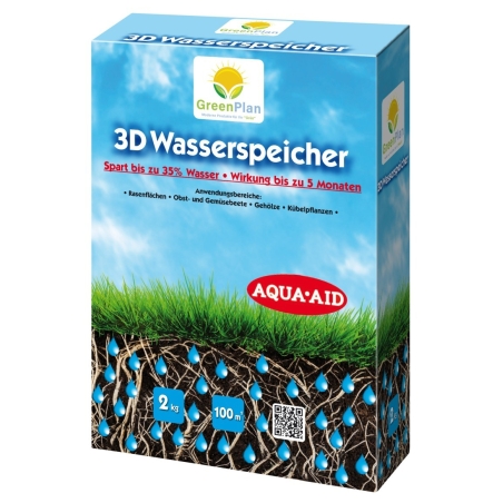 GREENPLAN 3D Wasserspeicher Granulat Save Water 2 kg