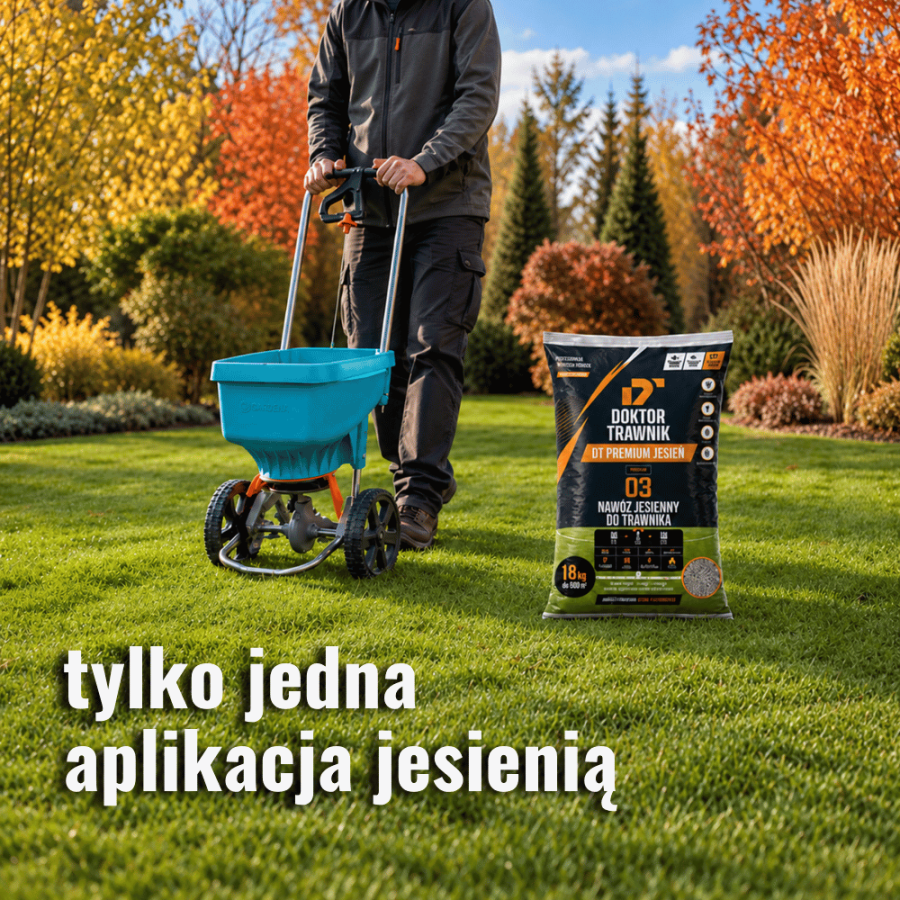 Nawóz do trawnika jesienny DT Premium Jesień długodziałający UF Premium 18 kg