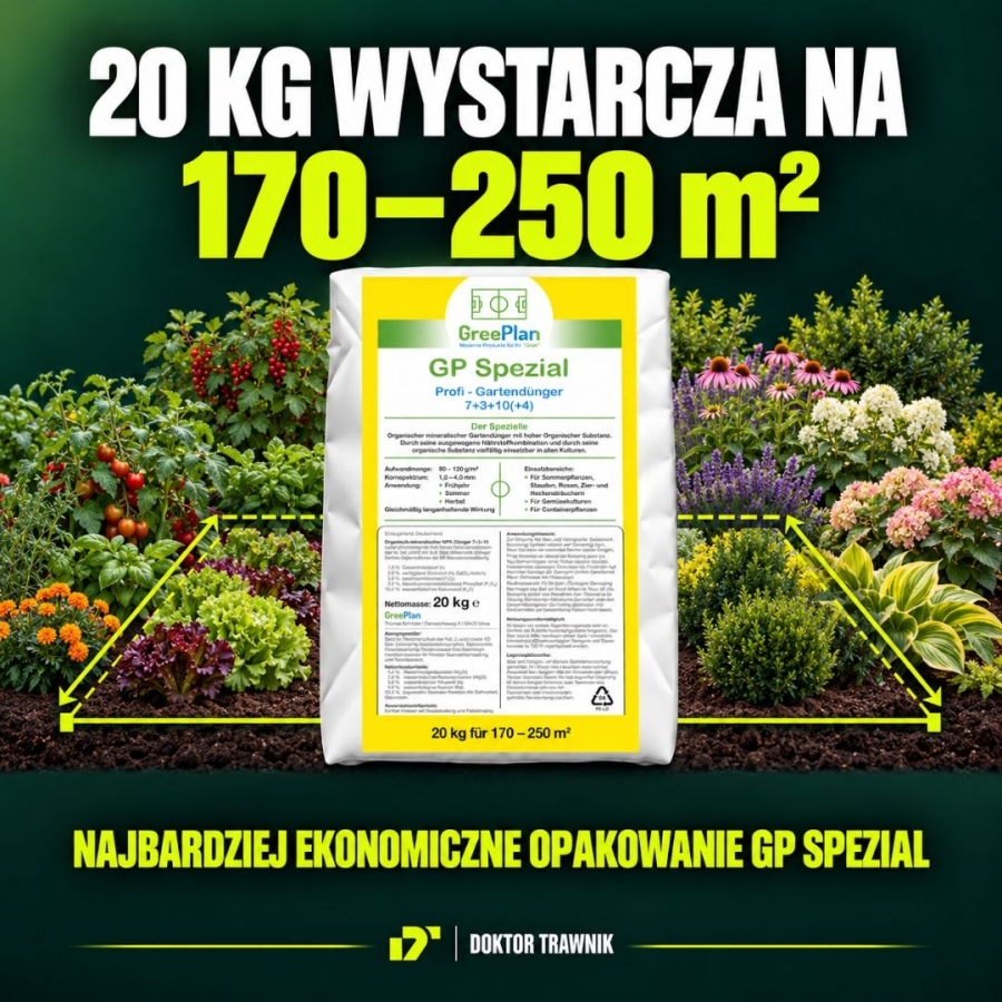 Nawóz uniwersalny do roślin ogrodowych długo działający GP Spezial 20 kg Greenplan Profi