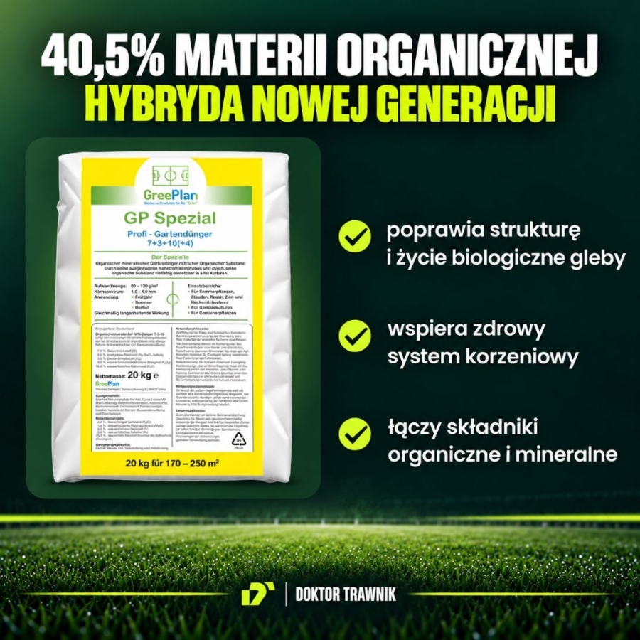 Nawóz uniwersalny do roślin ogrodowych długo działający GP Spezial 20 kg Greenplan Profi