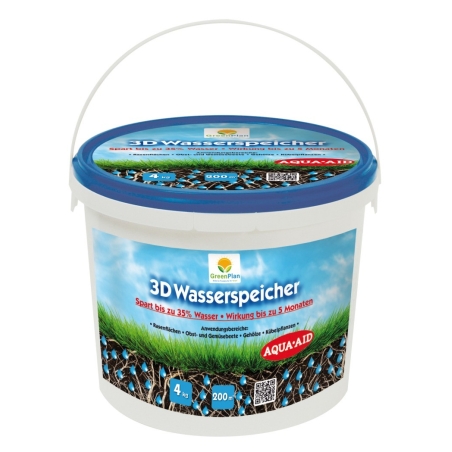 GREENPLAN 3D Wasserspeicher Granulat Save Water 4 kg