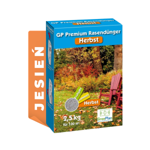 GREENPLAN Nawóz do trawników GP Premium Jesień długodziałający 2,5 kg