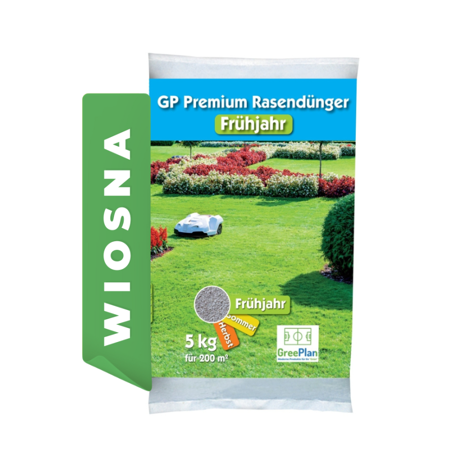 GREENPLAN Nawóz do trawników GP Premium Wiosna długodziałający 5 kg