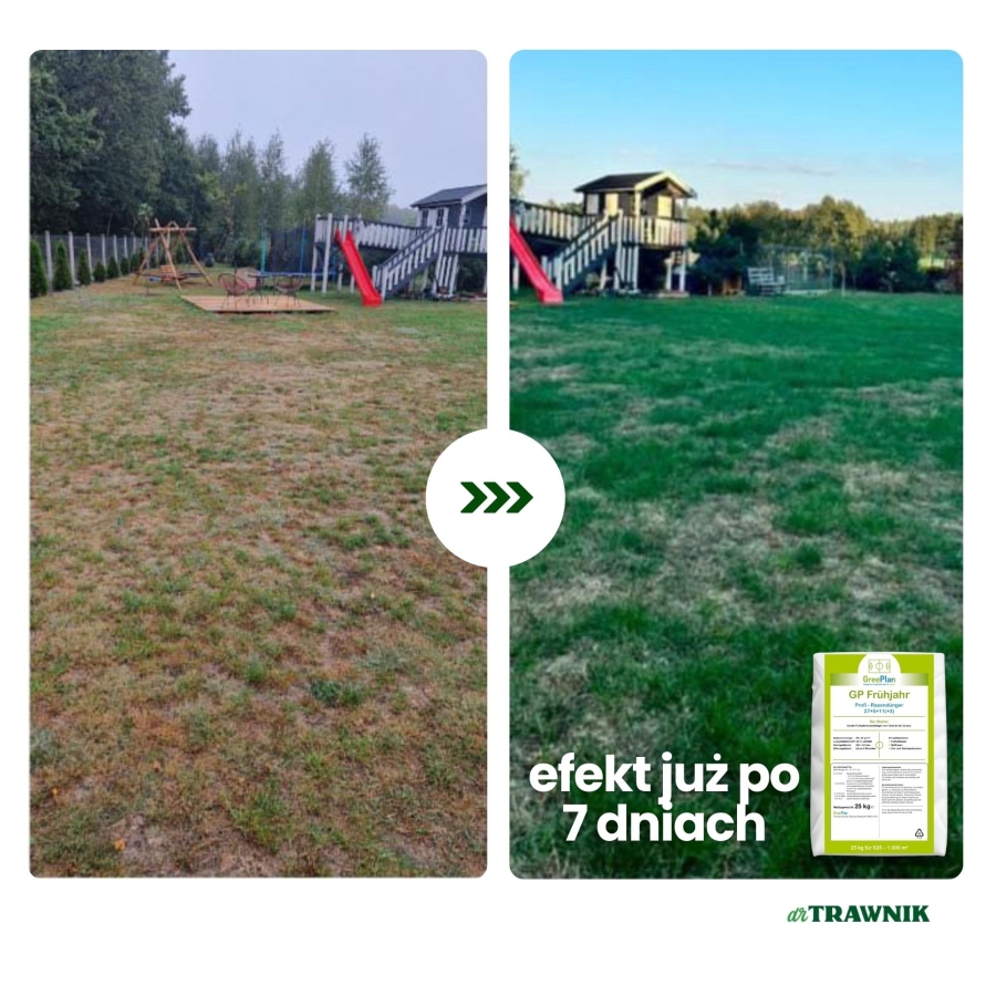 Nawóz do trawnika wiosenny CRF PRO otoczkowany długodziałający 25 kg 100 DNI
