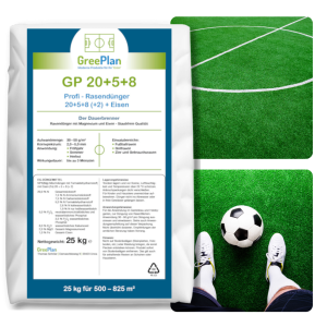 Nawóz do trawnika GP 20 + 5 + 8 PRO długodziałający z MU 25 kg