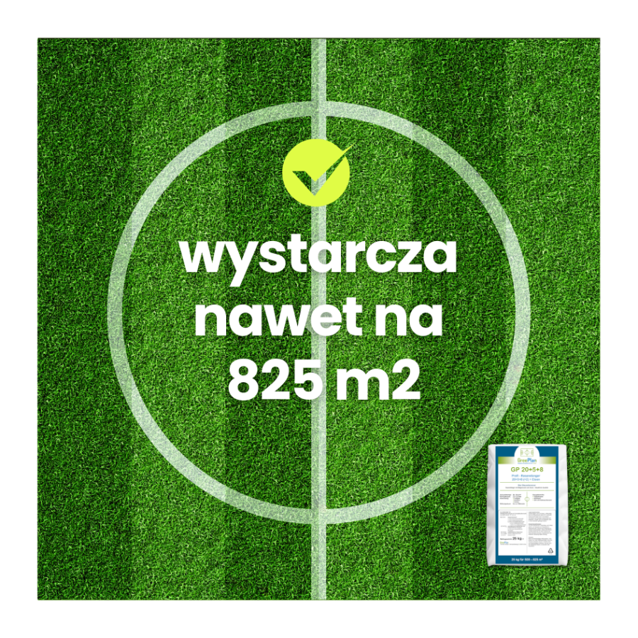 Nawóz do trawnika GP 20 + 5 + 8 PRO długodziałający z MU 25 kg