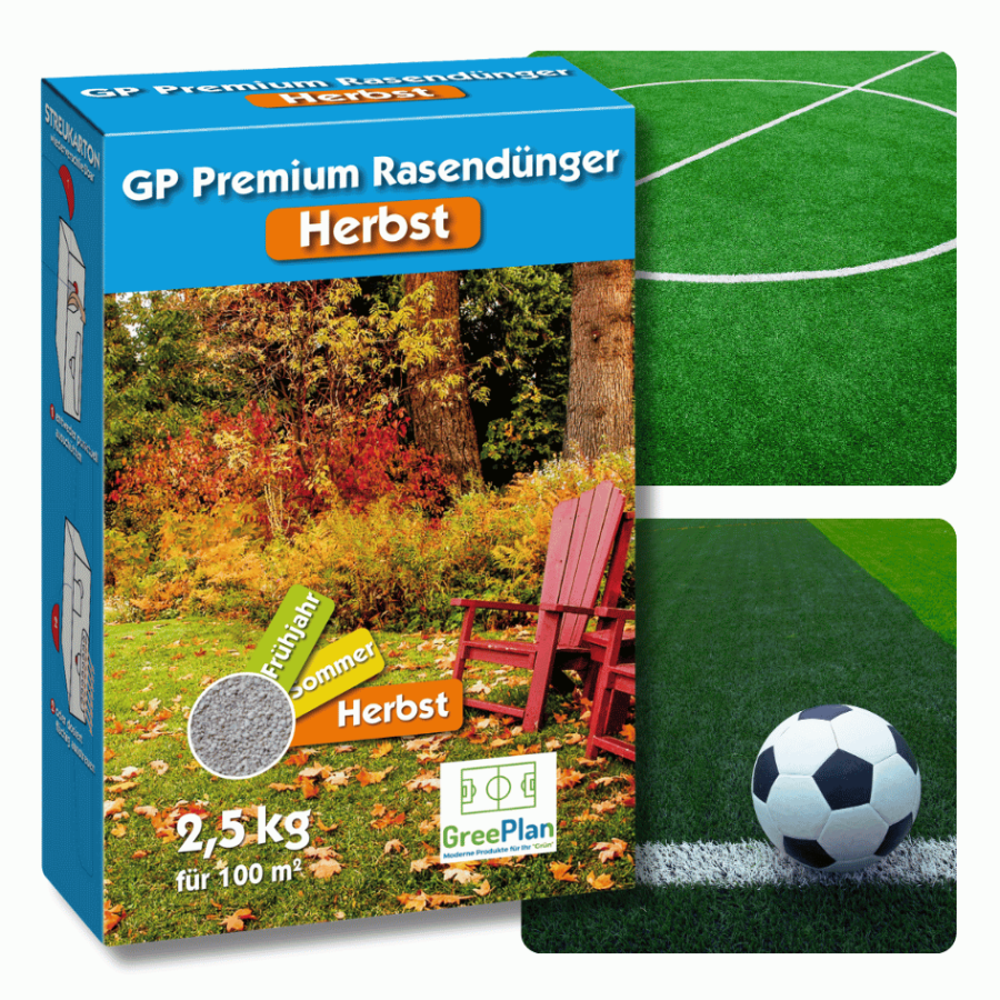 Nawóz do trawnika jesienny GP Premium Jesień długodziałający MU 2,5 kg