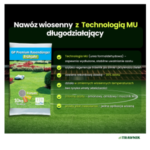 Nawóz do trawnika wiosenny GP Premium Wiosna długodziałający MU 5 kg