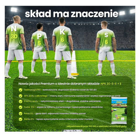 Nawóz do trawnika wiosenny GP Premium Wiosna długodziałający MU 5 kg