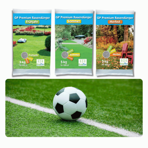 nawóz do trawnika Premium długodziałający z MU Wiosna + Lato + Jesień - Zestaw 3 x 5 kg